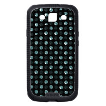 Changeable Color Sequin Dots Effect Dark Cases Samsung Galaxy S3 Case