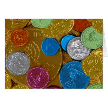 Chanukah Gelt Greeting Card