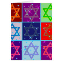 CHANUKAH GREETING CARDS W MATCHING POSTAGE