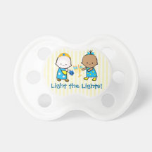 Chanukah Light the Lights Pacifier