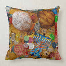 Chanukah Symbolism - See Both Sides Throw Pillow