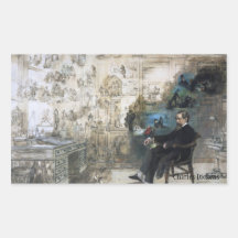 Charles Dickens Dreaming Stickers