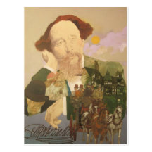Charles Dickens, English Author Post Cards