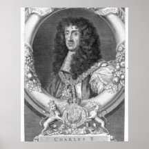 Charles II (1630-85) King of Great Britain and Ire Print