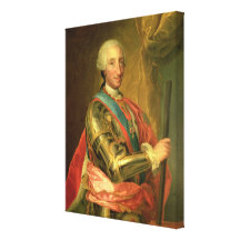 Charles III  in Armour, after 1759 Gallery Wrap Canvas