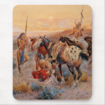 Charles M. Russell's First Wagon Tracks (1908) Mousepad
