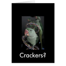 Charlie, Crackers? Greeting Card