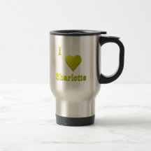 Charlotte -- Gold Coffee Mug