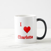 Charlotte -- Red Coffee Mug