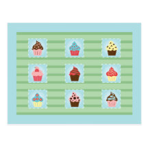 Charming Cupcakes Postcards