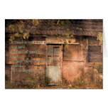 Charming Old Wooden Shack Card