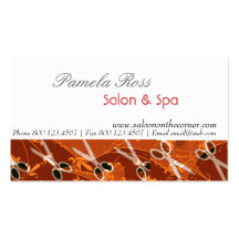 Charming Scissors Business Card Templates