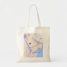 Chart of the Distribution of Semitic Languages Tote Bags