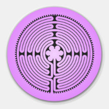 Chartres Labyrinth Round Sticker