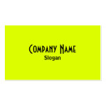 Chartreuse & Black Business Card