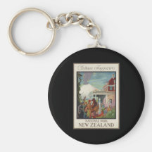 Chateau Tongariro New Zealand Keychain