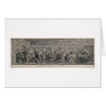 Chaucer's Canterbury Pilgrims (1219) Greeting Cards