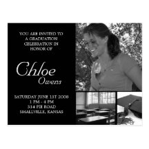 Cheap Graduation Invites Post Card