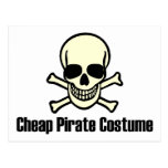 Cheap Pirate Costume Post Card