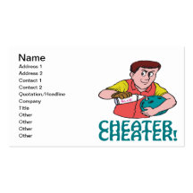 Cheater Cheater Business Card Template