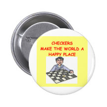 checkers pinback button