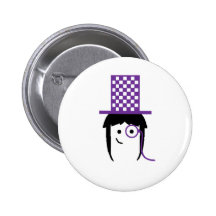 Checkers Pinback Button