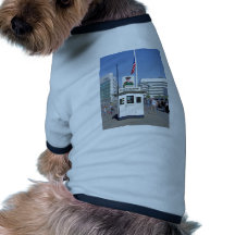 Checkpoint Charlie,USA Sector, Colour Image Dog T-shirt