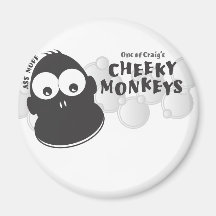 Cheeky Monkey Fridge Magnets