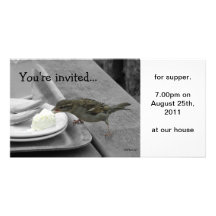 Cheeky Sparrow Photocard Photo Card Template
