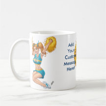 Cheerleader Customisable Mug by Al Rio