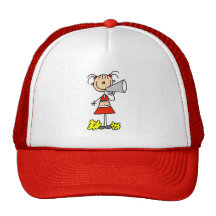 Cheerleader with Megaphone Tshirts and Gifts Trucker Hats