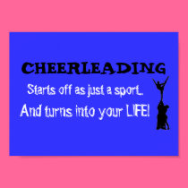 Cheerleading turns into life! posters