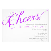 Cheers Dinner Party Personalized Announcement