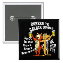 CHEERS TO OBAMA PINS