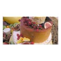 Cheese and fruit picture card