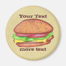Cheeseburger Magnet