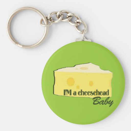 cheesehead baby key chains