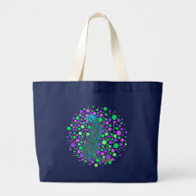 Cheetah Blue Tote Bag