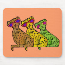 Cheetah Cool Cats Mousepad