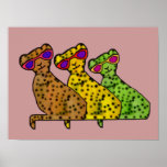 Cheetah Cool Cats Poster