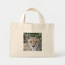 Cheetah Face Tote Bag
