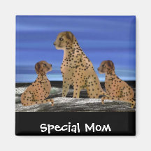 Cheetah Family Special Mum Refrigerator Magnets