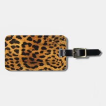 Cheetah Fur Bag Tag