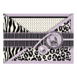 Cheetah Girl TY Card Lilac Invite