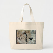 Cheetah Profile Canvas Bag