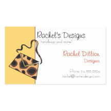 Cheetah Purse Business Cards