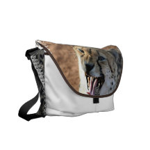 Cheetah Snarl  Messenger Bag