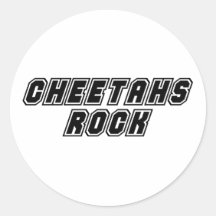Cheetahs Rock Sticker
