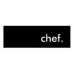 chef. business card templates