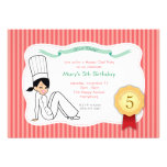 Chef Invitation for Girls